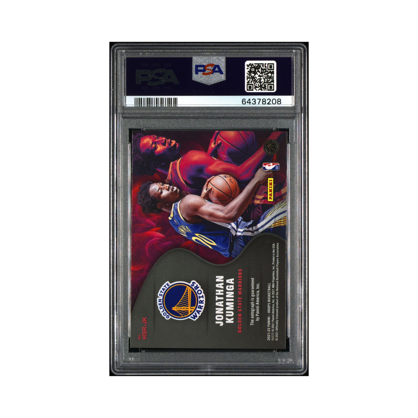 2021 NBA Hoops Jonathan Kuminga Hot Signatures Rookies Red PSA 10