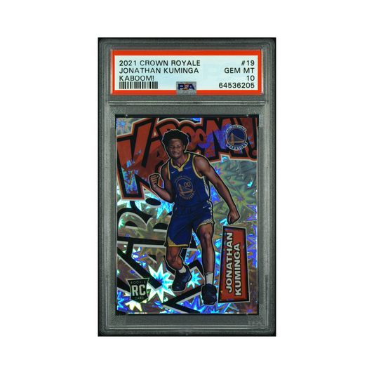 2021 Panini Crown Royale Jonathan Kuminga KABOOM! RC PSA 10