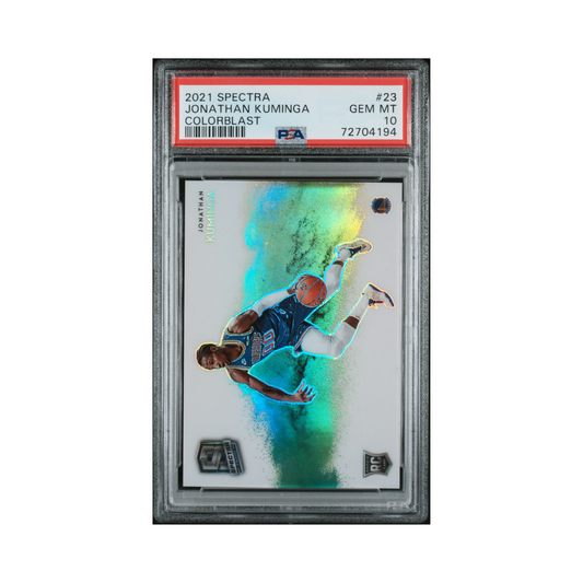 2021 Panini Spectra Jonathan Kuminga Colorblast RC PSA 10